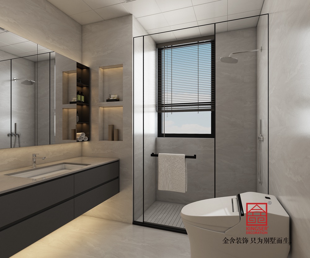 國(guó)仕山136平米現(xiàn)代簡(jiǎn)約風(fēng)格裝修-衛(wèi)生間