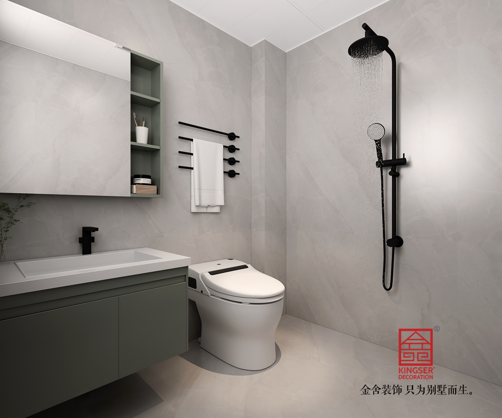 國(guó)仕山140平米現(xiàn)代簡(jiǎn)約風(fēng)格裝修-衛(wèi)生間