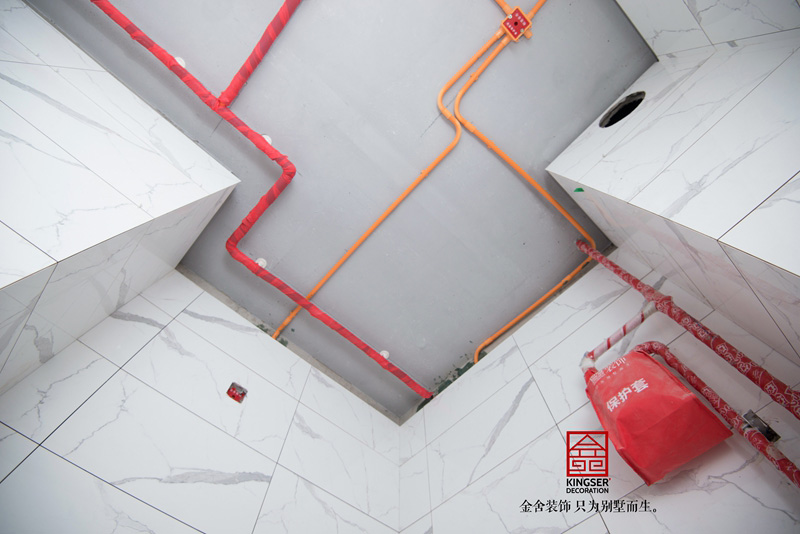 中冶德賢公館150平米裝修施工現(xiàn)場(chǎng)