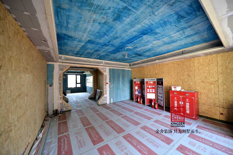 榮盛華府215㎡裝修施工現(xiàn)場