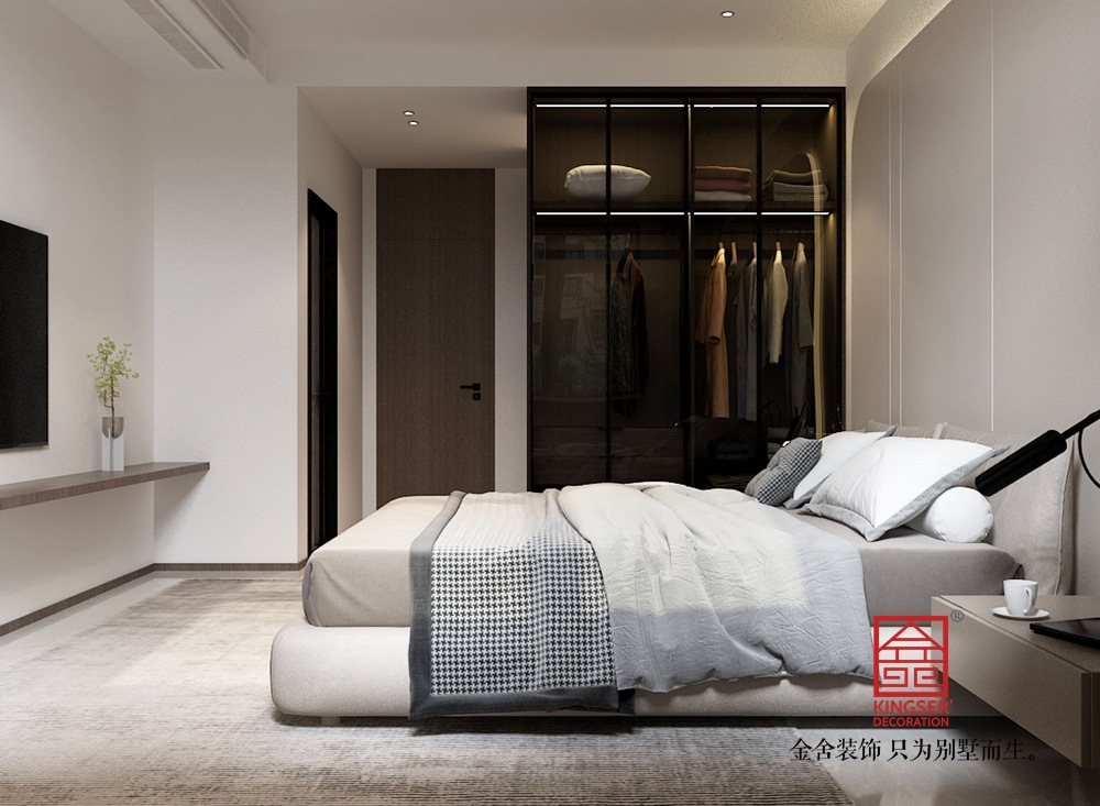 觀瀾壹號167平米現(xiàn)代簡約風(fēng)格裝修-臥室