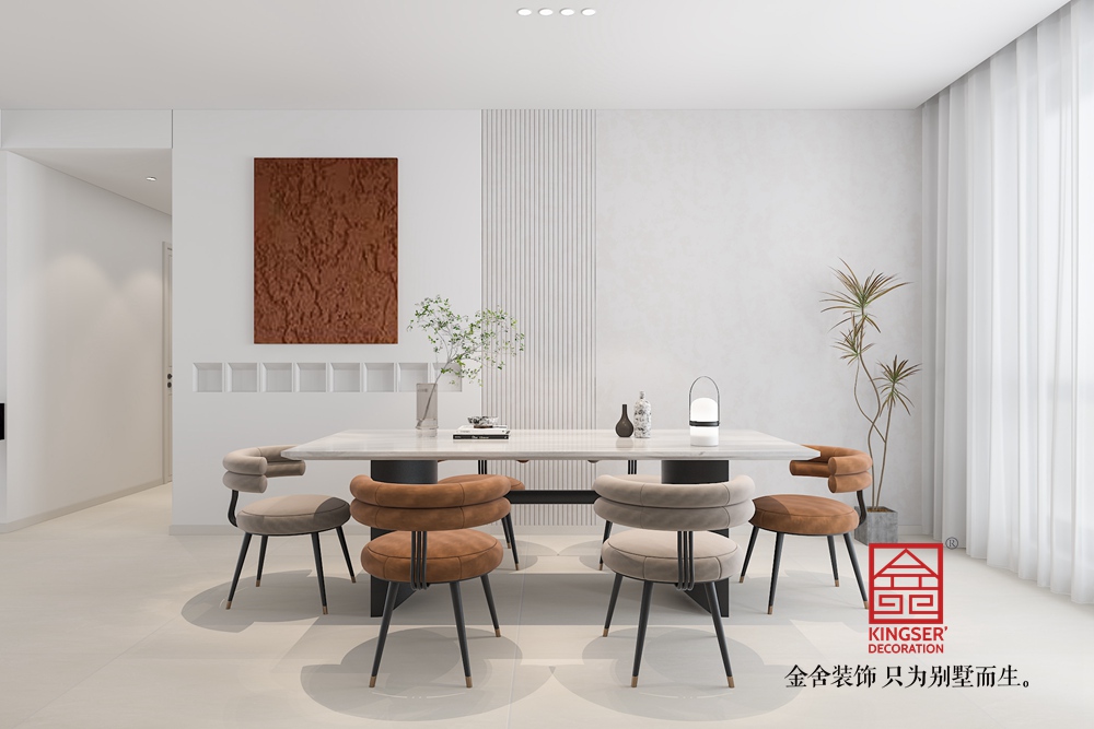 綠城誠(chéng)園160平米現(xiàn)代簡(jiǎn)約風(fēng)格裝修-餐廳