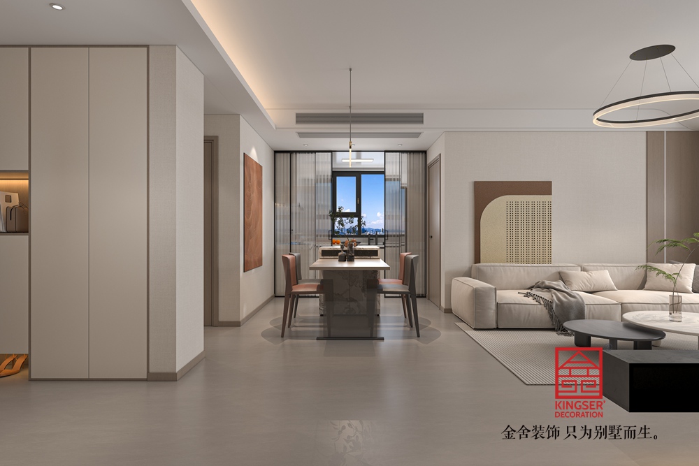 維多利亞140平米現(xiàn)代簡(jiǎn)約風(fēng)格裝修-客餐廳