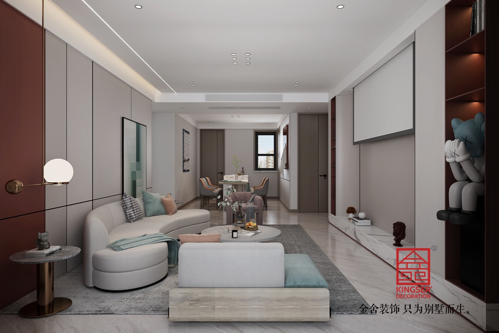 維多利亞175平米現(xiàn)代簡(jiǎn)約風(fēng)格裝修-客廳