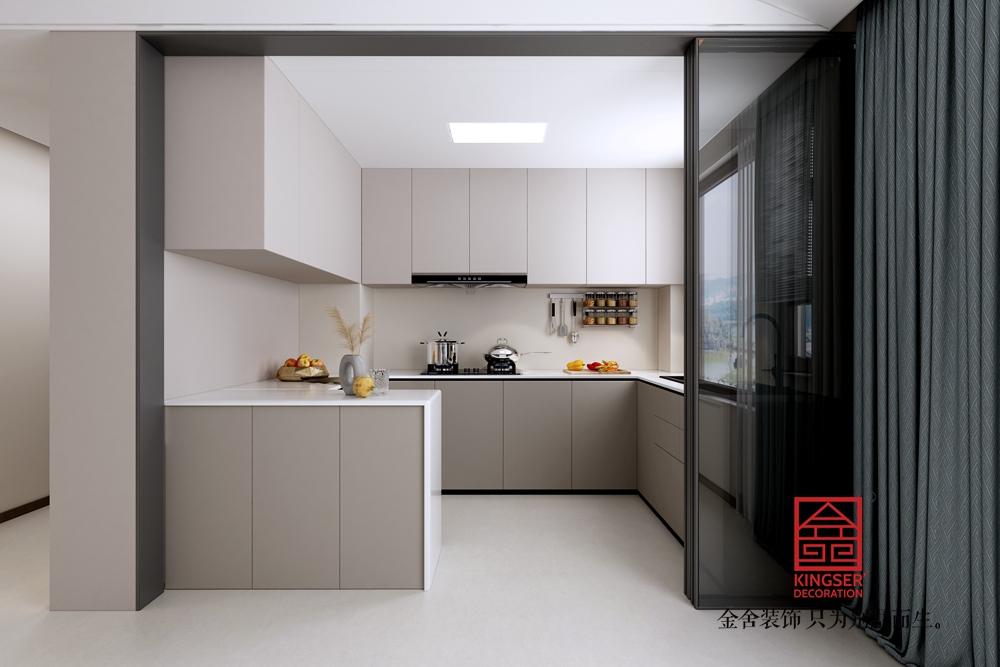 盛邦九號(hào)院148平米現(xiàn)代簡(jiǎn)約裝修-廚房