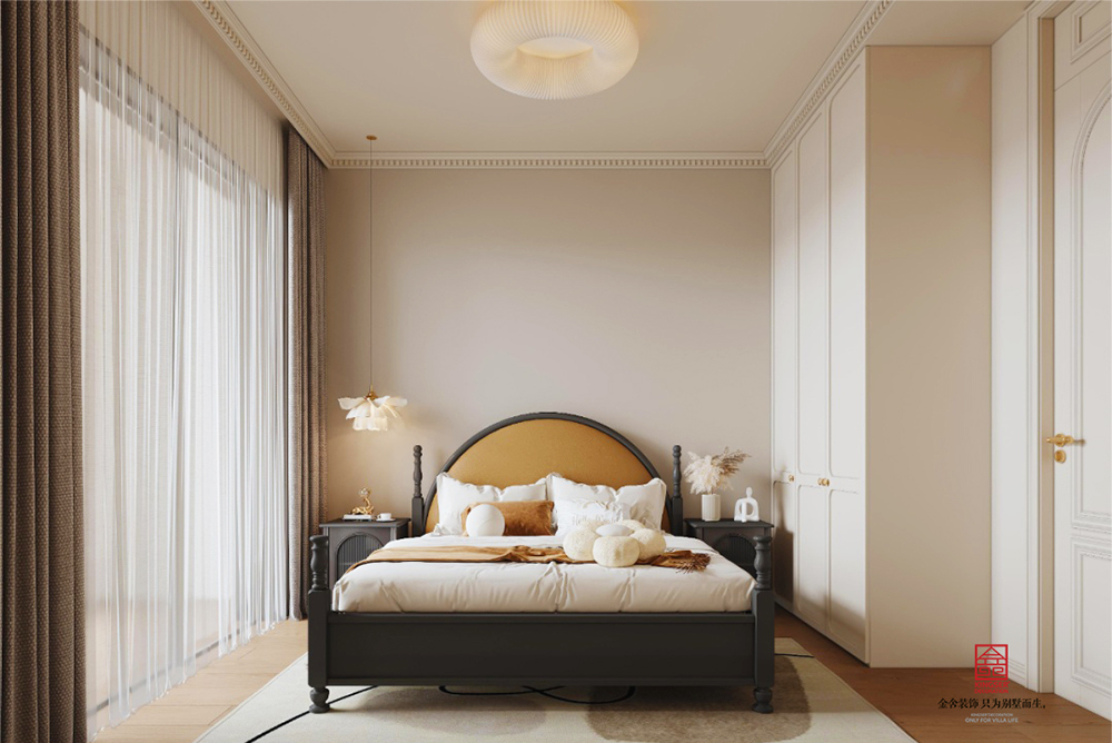 吾悅和府129平米奶油風(fēng)裝修-臥室