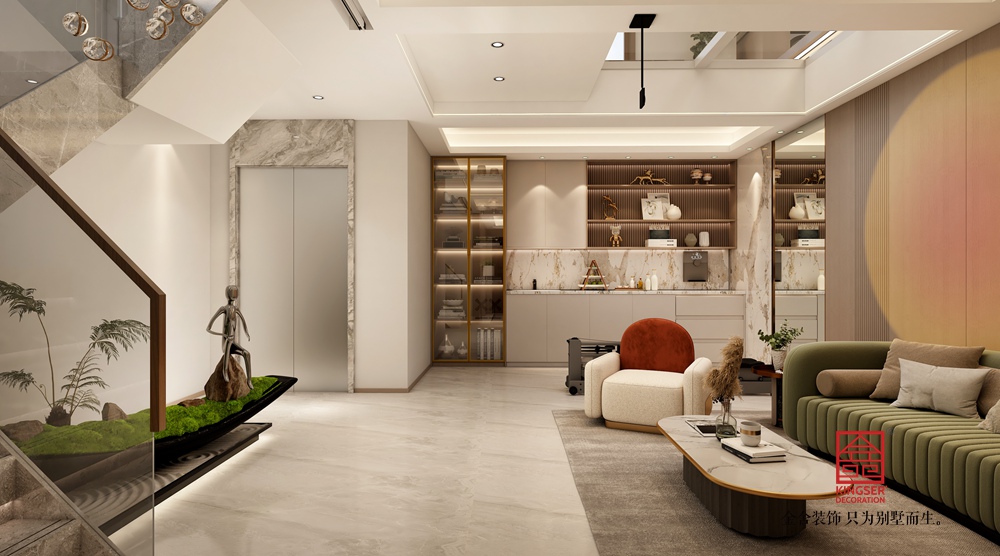 桃花源260平米新中式風格裝修-客廳