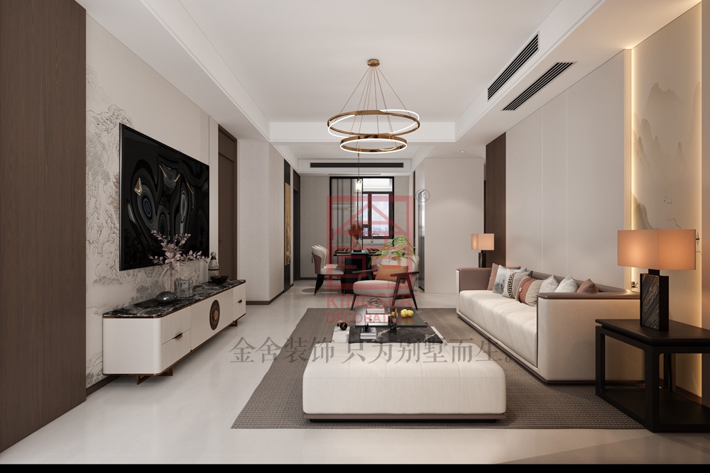 云和賦112平米現(xiàn)代簡(jiǎn)約風(fēng)格裝修-客廳