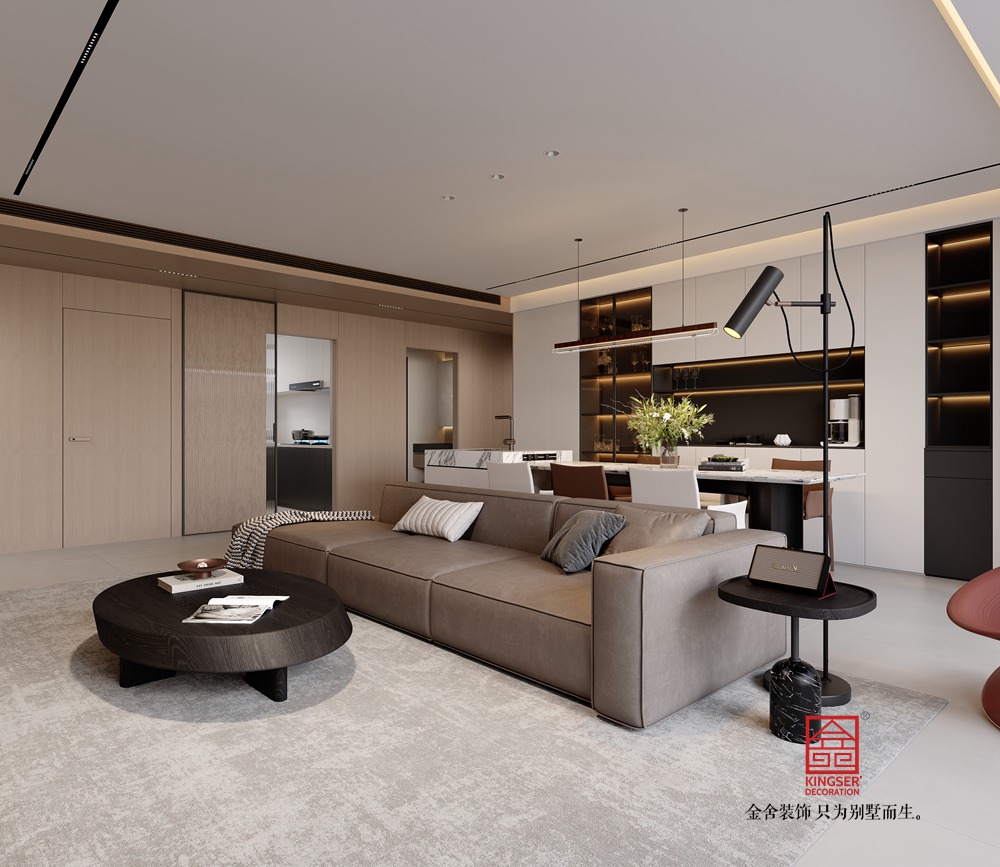 云歌朗樾159平米現(xiàn)代簡(jiǎn)約風(fēng)格裝修-客廳