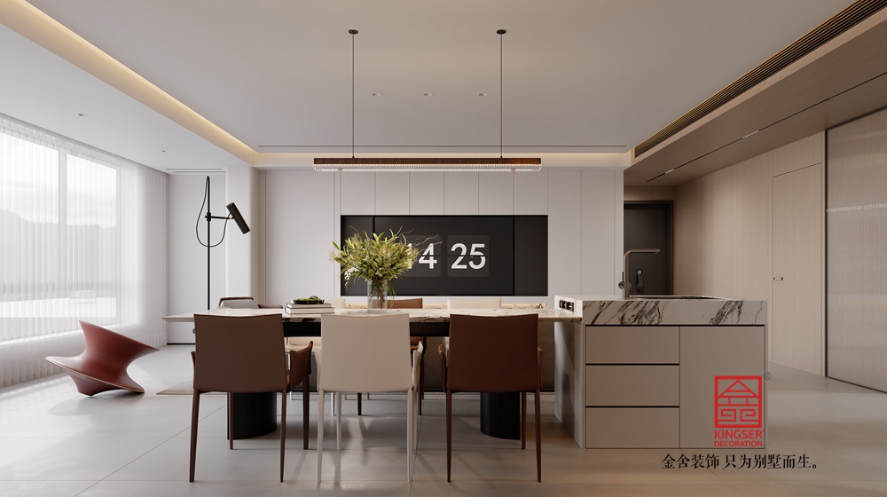 云歌朗樾159平米現(xiàn)代簡(jiǎn)約風(fēng)格裝修-餐廳