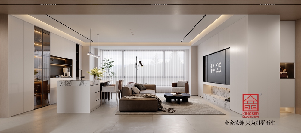 云歌朗樾159平米現(xiàn)代簡(jiǎn)約風(fēng)格裝修-客廳