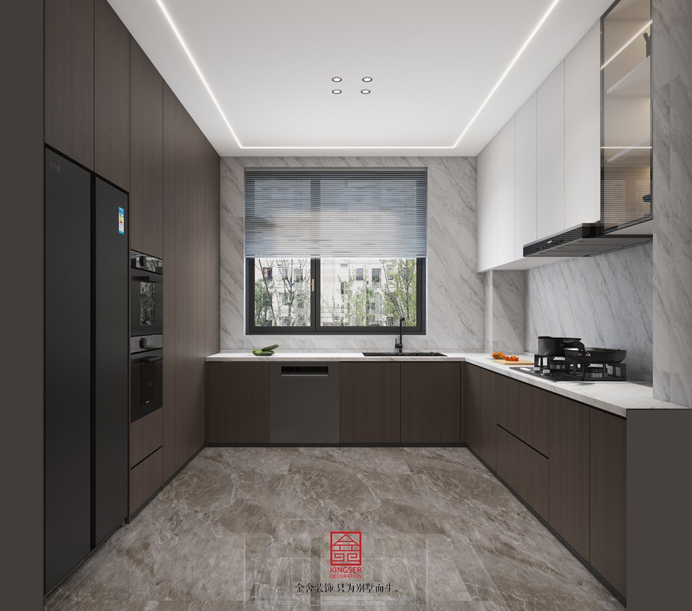 中海峯叁號院235平米意式風格裝修-廚房