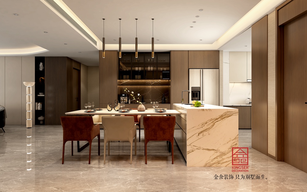 中海峯235平米現(xiàn)代簡(jiǎn)約裝修-餐廳