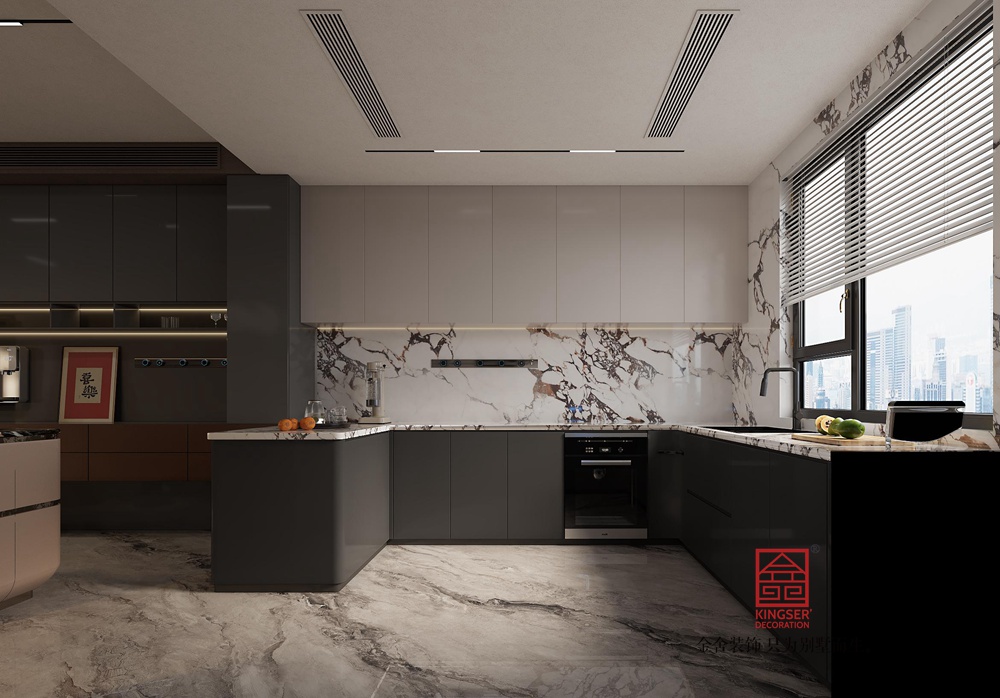 中海峯235平米現(xiàn)代重奢風(fēng)格裝修-廚房