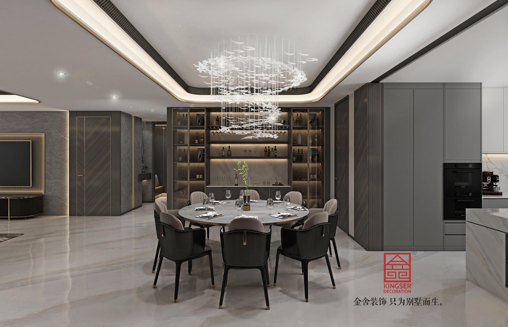 中海峯270平米港式風格裝修-餐廳