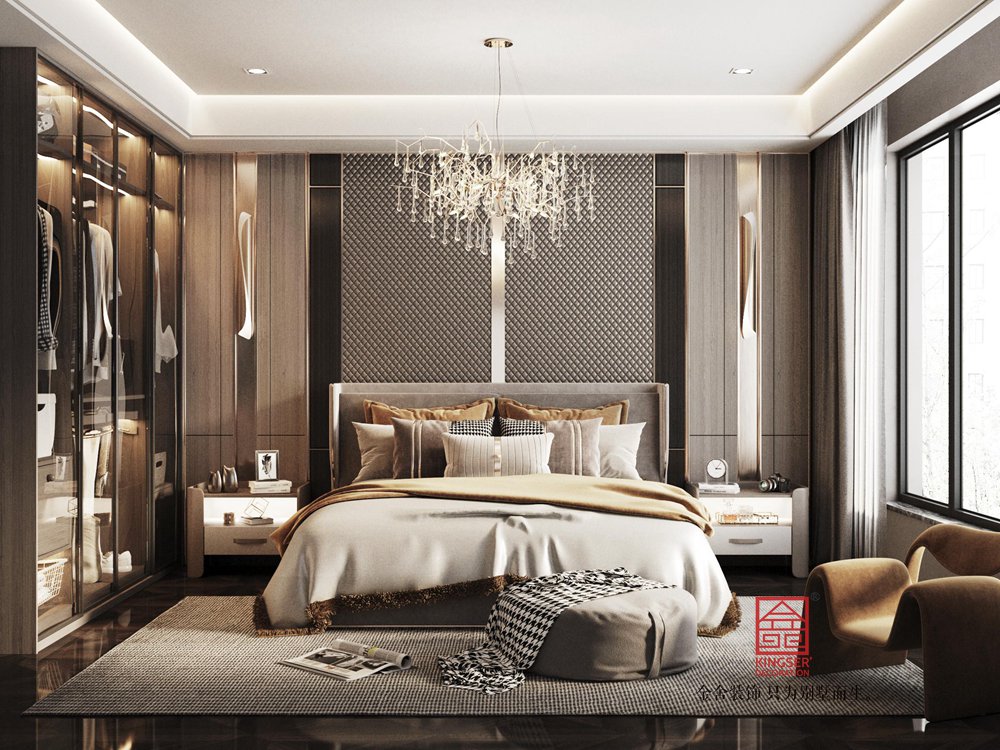 中海峯270平米港式風格裝修-臥室