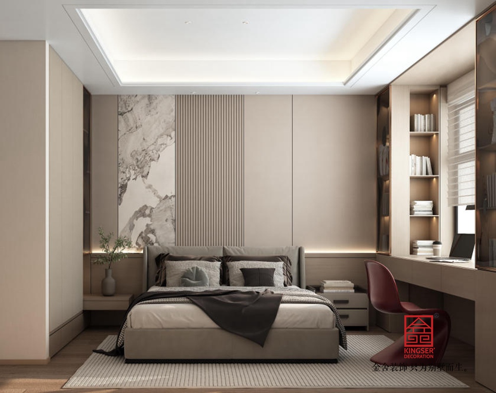 中海峯235平米新中式風(fēng)格裝修-臥室