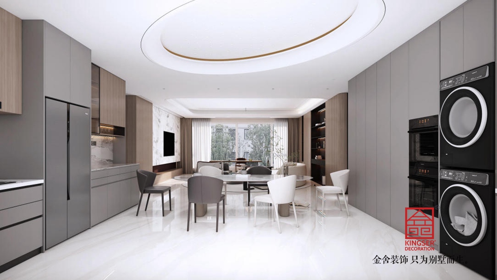 中海峯200平米現(xiàn)代簡約風(fēng)格裝修-餐廳