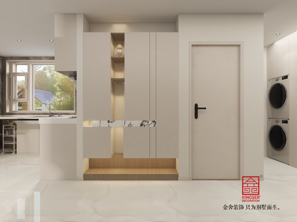 瑞景春和158平米現(xiàn)代簡(jiǎn)約風(fēng)格裝修-玄關(guān)