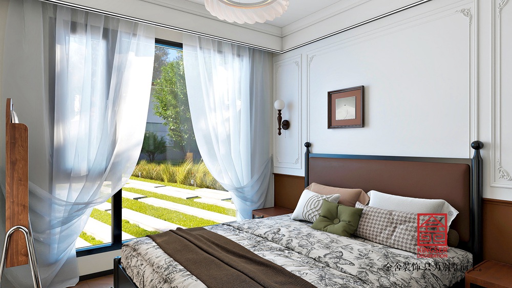 瑞景春和 115平米中古風(fēng)格裝修-臥室