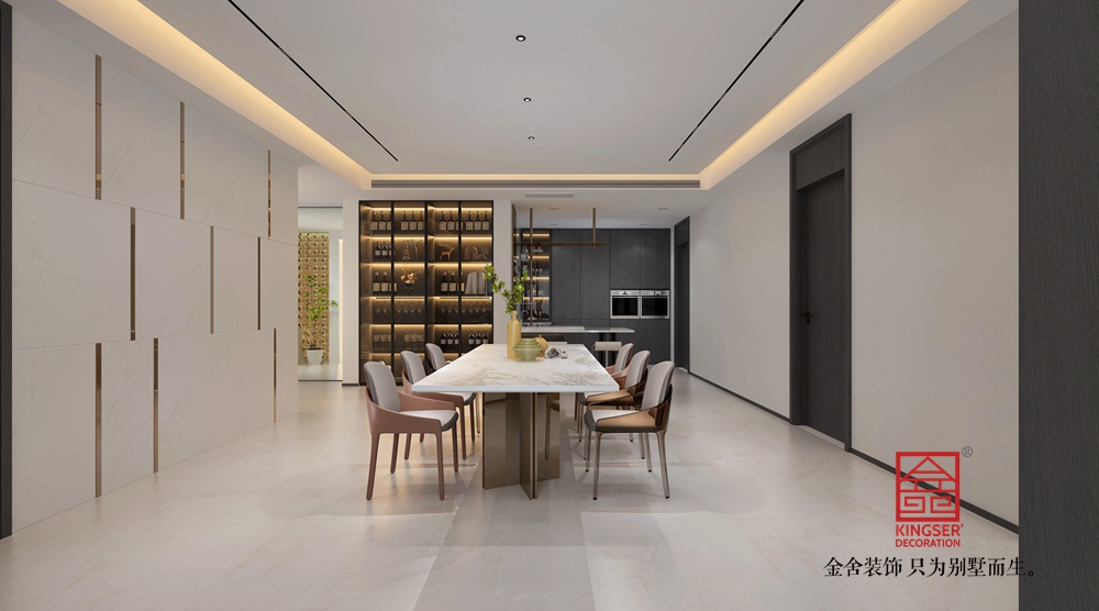 恒大華府330平米現(xiàn)代風(fēng)格裝修-餐廳