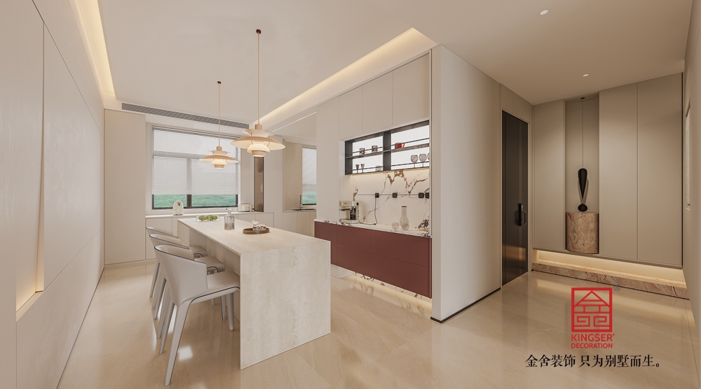 沙河自建別墅現(xiàn)代簡約風(fēng)格裝修-衣帽間