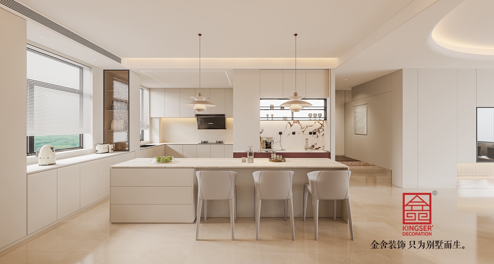 沙河自建別墅現(xiàn)代簡約風(fēng)格裝修-餐廳