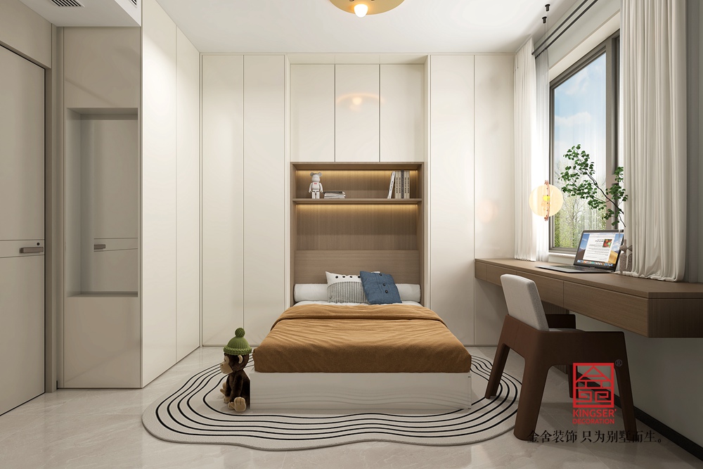 維多利亞135平米現(xiàn)代簡(jiǎn)約裝修-臥室