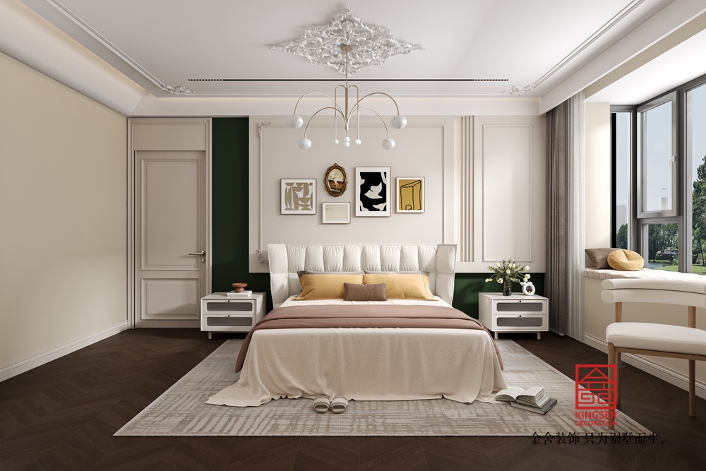 高薪苑190平米中古風裝修-主臥