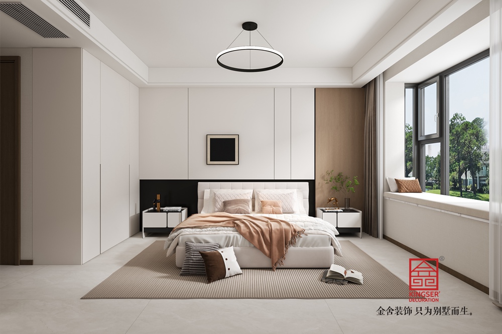 錦江府153平米現(xiàn)代簡約風格裝修-臥室