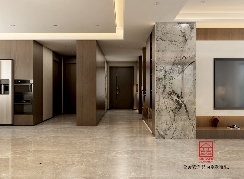 瑞凝府185平米現(xiàn)代輕奢風(fēng)格裝修-門廳