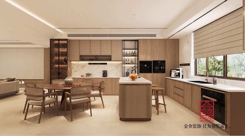 龍湖天奕450㎡禪意中式裝修-廚房